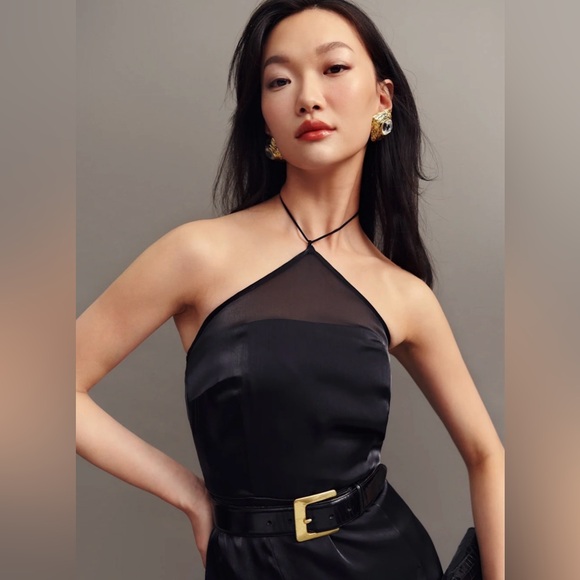 NWT REFORMATION Cana Maxi Dress Black Size 6 NEW - Picture 5 of 11